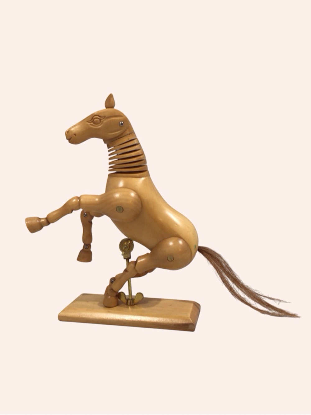 8" Articulated Wooden Horse Mannequin Figure for Drawing.